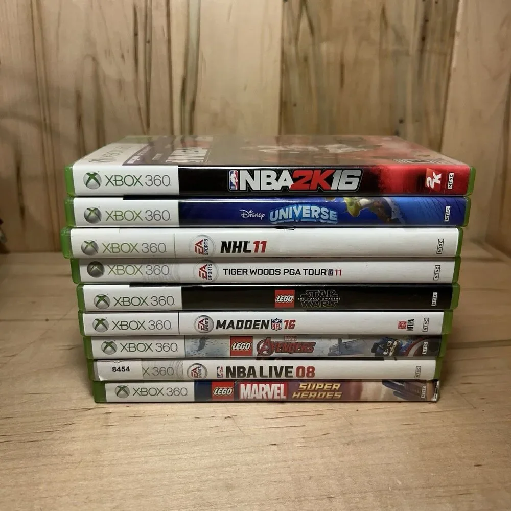 Microsoft Xbox 360 S Console With 2 Controllers 9 Games Tested And Working